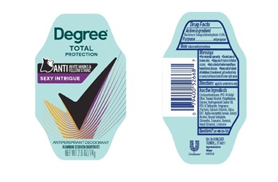 Label (Degree Total Protection Sexy Intrigue Antiperspirant Deodorant)